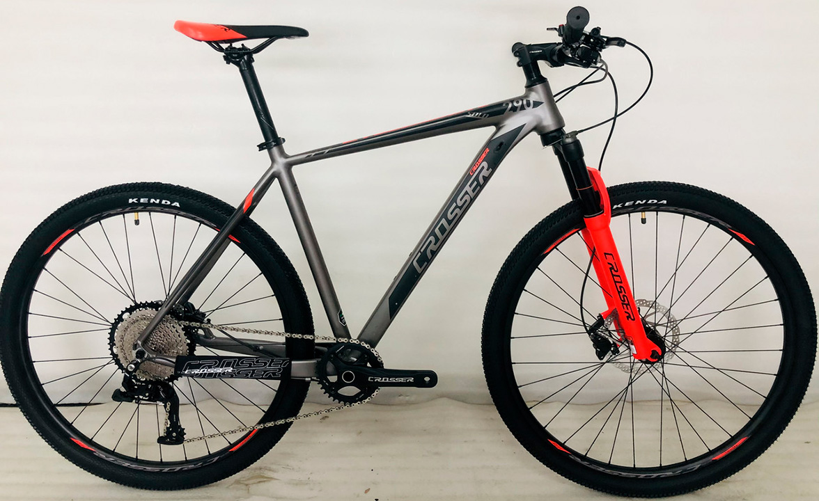 Фотографія Велосипед Crosser Solo 3 29" 2021, розмір XL, Сіро-червоний